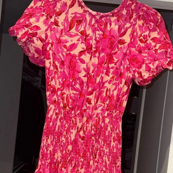 Entro Pink Floral Maxi Dress - Picture 2 of 3